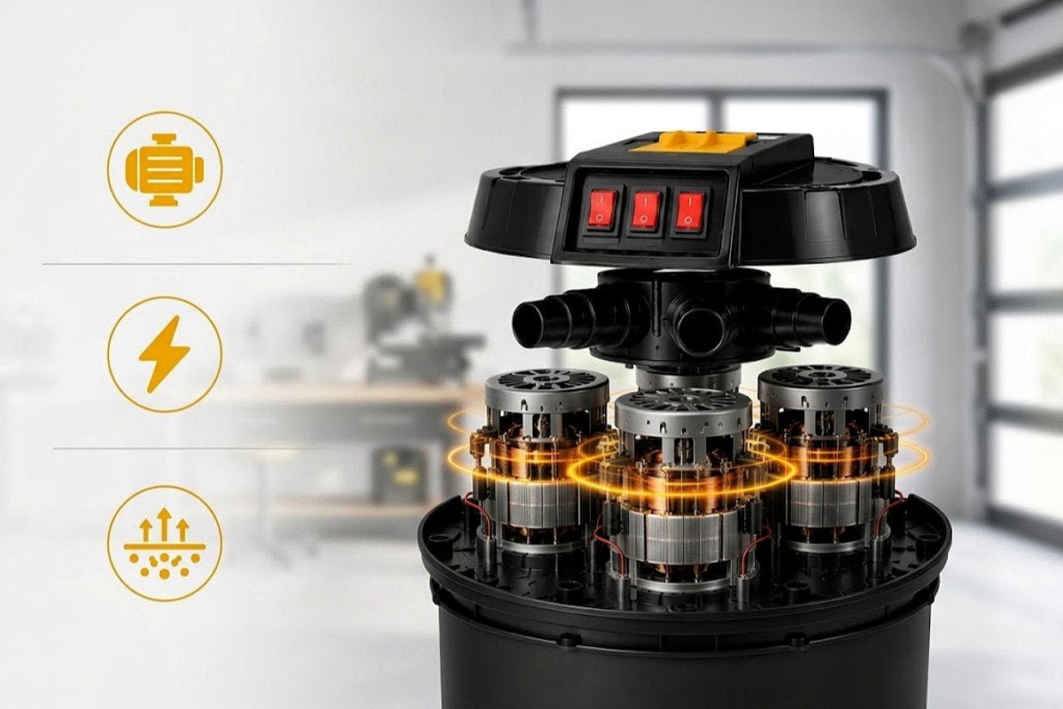 Single motor vs twin motor industrial vacuum comparison